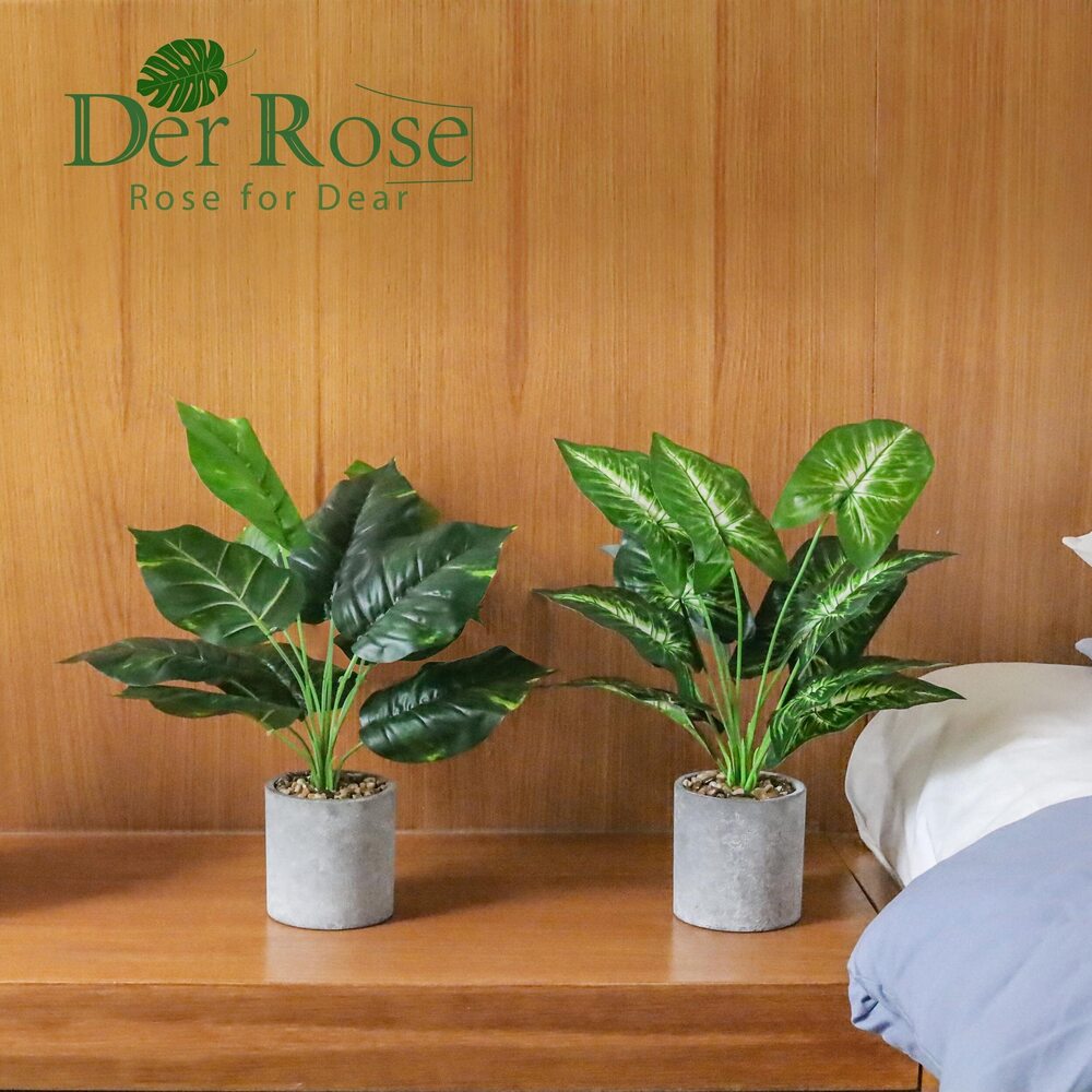9912 Bundle of 2 Pack Artificial Potted Faux Plants and 2 Pack Plants - Picture 6 of 9
